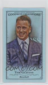 2016 Upper Deck Goodwin Champions - [Base] - Metal Minis Black Magician Back #12 - Tom Glavine /16