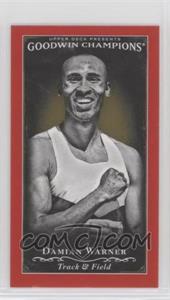 2016 Upper Deck Goodwin Champions - [Base] - Minis Royal Red #137 - Black & White - Damian Warner