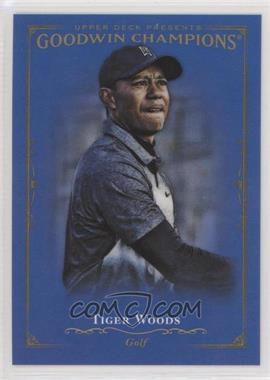 2016 Upper Deck Goodwin Champions - [Base] - Royal Blue #3 - Tiger Woods