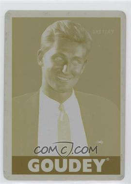 2016 Upper Deck Goodwin Champions - Goudey - Printing Plate Yellow #30 - Wayne Gretzky /1