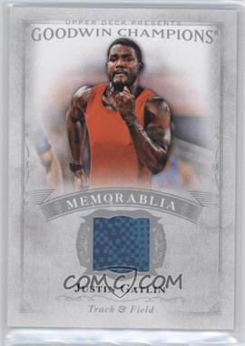 2016 Upper Deck Goodwin Champions - Memorabilia #M-JG - Justin Gatlin