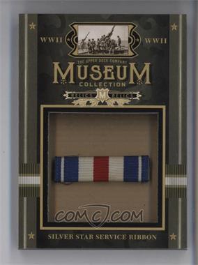 2016 Upper Deck Goodwin Champions - Museum Collection World War II Jumbo Relics #MC-SSM - 2.5" x 3.5" - Silver Star Service Ribbon