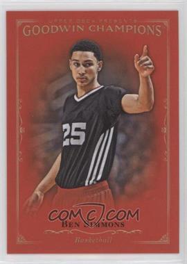 2016 Upper Deck Goodwin Champions - Royal Red Master Set Achievements #SP-1 - 1st 50 Completed Royal Red E1-E3 Master Sets - Ben Simmons