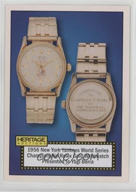 2017 Heritage Auctions Advertisement Cards - [Base] #46 - 1956 New York Yankees World Series Championship Watch