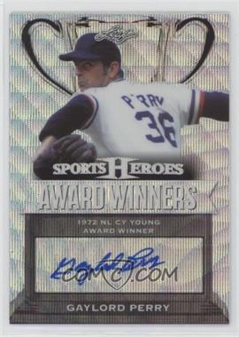2017 Leaf Metal Sports Heroes - Award Winners Autographs - Wave #AW-GP1 - Gaylord Perry /25