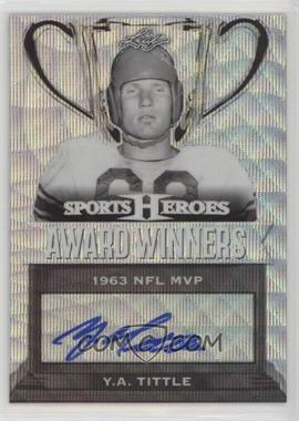 2017 Leaf Metal Sports Heroes - Award Winners Autographs - Wave #AW-YAT - Y.A. Tittle /25