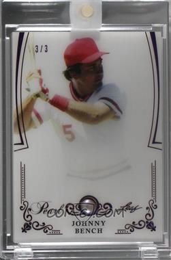 2017 Leaf Pearl - [Base] - Holo Purple #28 - Johnny Bench /3 [Uncirculated]