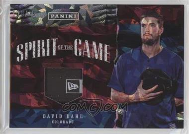 2017 Panini Father's Day - Spirit of the Game Relics - Cracked Ice #25 - David Dahl /25