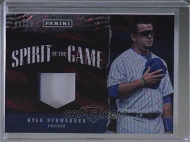 2017 Panini Father's Day - Spirit of the Game Relics - Rain #2 - Kyle Schwarber /15