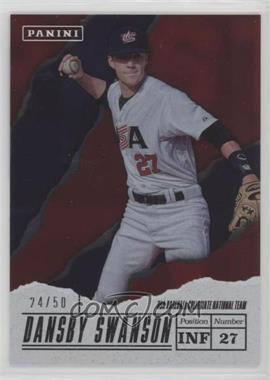 2017 Panini Father's Day - USA Baseball - Foil #USA3 - Dansby Swanson /50