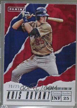 2017 Panini Father's Day - USA Baseball - Thick Stock #USA2 - Kris Bryant /25