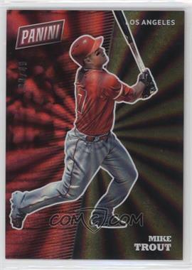 2017 Panini National Convention - [Base] - Rainbow Spokes #BB2 - Mike Trout /49