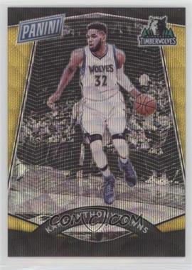 2017 Panini National Convention - VIP Prizm - Gold Wave Prizm #42 - Karl-Anthony Towns /15