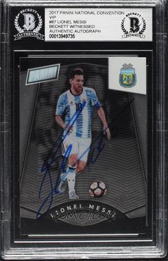 2017 Panini National Convention - VIP Prizm #87 - Lionel Messi [BAS BGS Authentic]