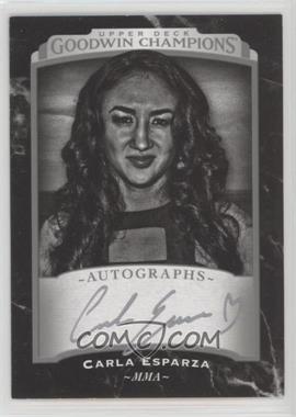 2017 Upper Deck Goodwin Champions - [Base] - Black & White Autographs #127 - Black & White - Carla Esparza