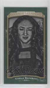 2017 Upper Deck Goodwin Champions - [Base] - Cloth Mini Lady Luck Back #127 - Black & White - Carla Esparza /25