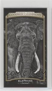 2017 Upper Deck Goodwin Champions - [Base] - Mini #117 - Black & White - Elephant