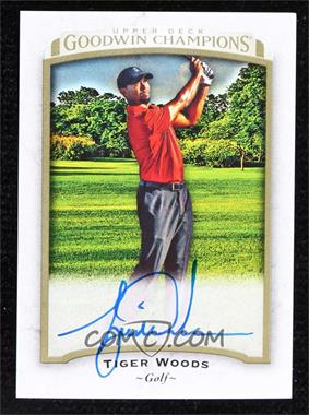 2017 Upper Deck Goodwin Champions - [Base] - Photo Variations Achievement Autographs #45 - Tiger Woods [Good to VG‑EX]