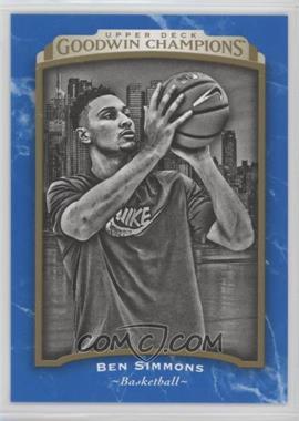 2017 Upper Deck Goodwin Champions - [Base] - Royal Blue #126 - Black & White - Ben Simmons