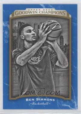 2017 Upper Deck Goodwin Champions - [Base] - Royal Blue #126 - Black & White - Ben Simmons