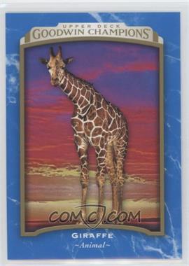 2017 Upper Deck Goodwin Champions - [Base] - Royal Blue #18 - Giraffe