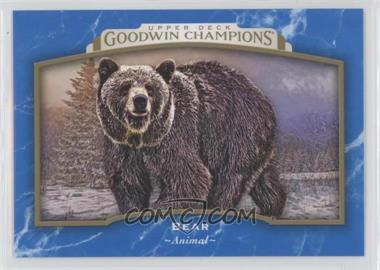 2017 Upper Deck Goodwin Champions - [Base] - Royal Blue #62 - Horizontal - Bear, Bear