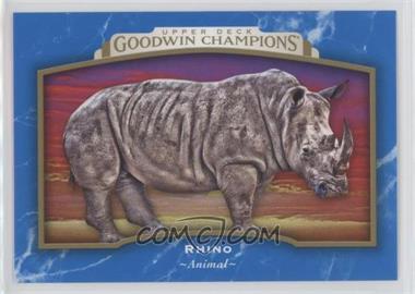 2017 Upper Deck Goodwin Champions - [Base] - Royal Blue #66 - Horizontal - Rhino