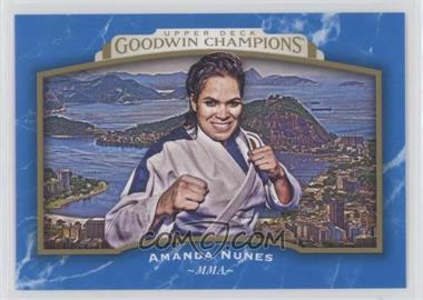 2017 Upper Deck Goodwin Champions - [Base] - Royal Blue #81 - Horizontal - Amanda Nunes