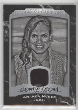 2017 Upper Deck Goodwin Champions - Black and White Memorabilia #BWM-AN - Amanda Nunes