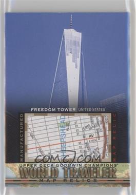 2017 Upper Deck Goodwin Champions - World Traveler Map Relics #WT-15 - Freedom Tower, USA