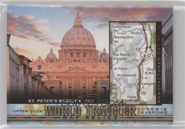 2017 Upper Deck Goodwin Champions - World Traveler Map Relics #WT-40 - St. Peter's Basilica, Italy