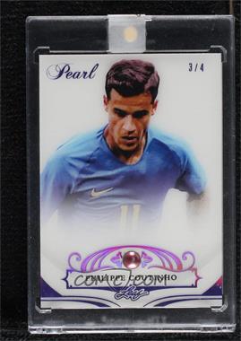 2018-19 Leaf Pearl - [Base] - Purple Spectrum Holofoil #43 - Philippe Coutinho /4 [Uncirculated]