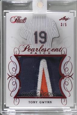 2018-19 Leaf Pearl - Pearlescent Patch - Red Spectrum Holofoil #PP-31 - Tony Gwynn /5 [Uncirculated]
