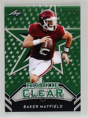 2018 Leaf Clear Rookies - [Base] - Green #RC-02 - Baker Mayfield /10