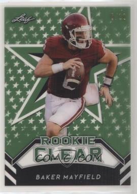 2018 Leaf Clear Rookies - [Base] - Green #RC-02 - Baker Mayfield /10