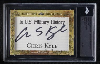 2018 Leaf Executive Collection Cut Signatures - [Base] - Gold #_CHKY - Chris Kyle /1 [Cut Signature]