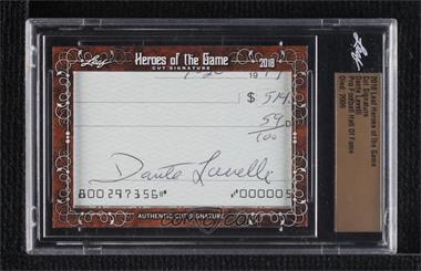 2018 Leaf Heroes of the Game - Cut Signatures #_DALA - Dante Lavelli [Uncirculated]