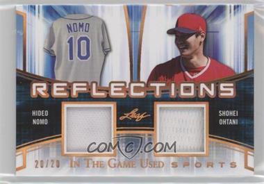 2018 Leaf In The Game Used Sports - Reflections - Bronze #R-31 - Hideo Nomo, Shohei Ohtani /20