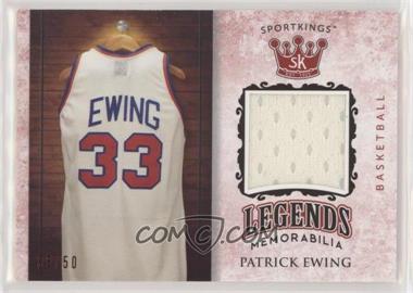 2018 Sage Sportkings - Legends Memorabilia - Red #LSM-3 - Patrick Ewing /50