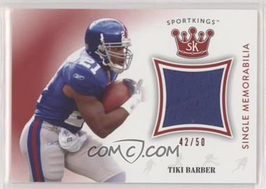 2018 Sage Sportkings - Single Memorabilia - Red #SM-TB1 - Tiki Barber /50