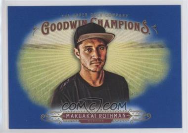 2018 Upper Deck Goodwin Champions - [Base] - Royal Blue #85 - Horizontal - Makuakai Rothman