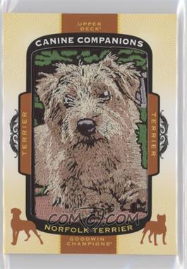 2018 Upper Deck Goodwin Champions - Canine Companions #CC125 - Tier 1 - Terrier - Norfolk Terrier