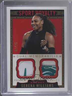 2018 Upper Deck Goodwin Champions - Goudey Sport Royalty Memorabilia Dual Swatch - Premium #SRM2-SW - Serena Williams /25