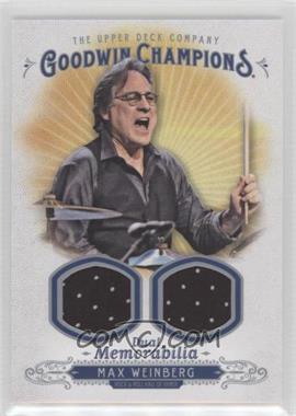 2018 Upper Deck Goodwin Champions - Memorabilia Dual Swatch #M2-MW - Max Weinberg