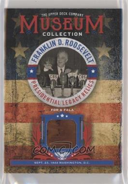 2018 Upper Deck Goodwin Champions - Museum Collection FDR Presidential Legacy Relics #FDR-7 - FDR & Fala