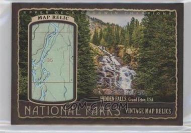 2018 Upper Deck Goodwin Champions - National Parks Vintage Map Relics #NP-64 - Grand Teton - Hidden Halls /29