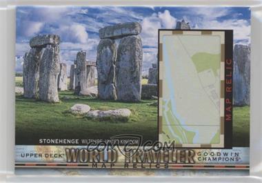 2018 Upper Deck Goodwin Champions - World Traveler Map Relics #WT-134 - Stonehenge, United Kingdom