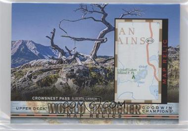 2018 Upper Deck Goodwin Champions - World Traveler Map Relics #WT-75 - Crowsnest Pass, Canada