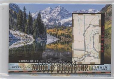 2018 Upper Deck Goodwin Champions - World Traveler Map Relics #WT-97 - Maroon Bells, United States