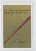 1922 Babe Ruth Bat